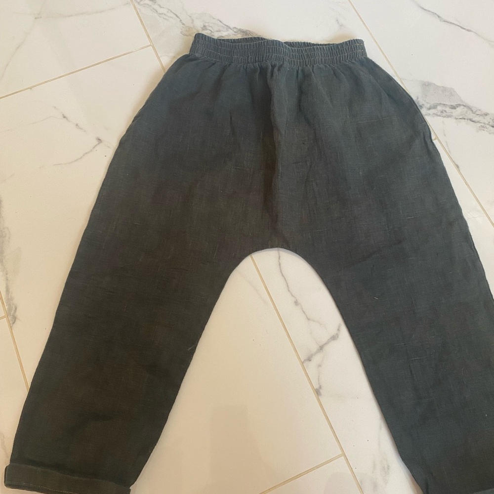 Red Creek Kids Elastic Waist coop trowser European linen 6T